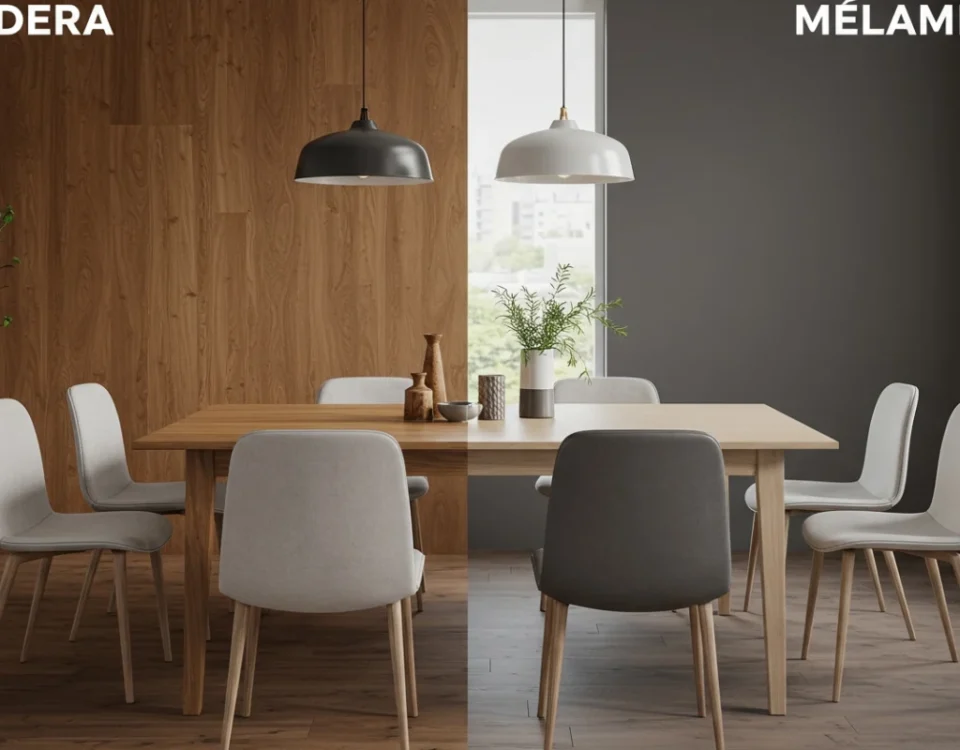 Madera o melamina